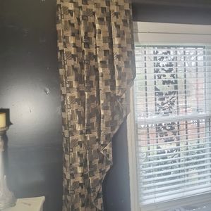 Window valances  2  graduated pleats 58x18